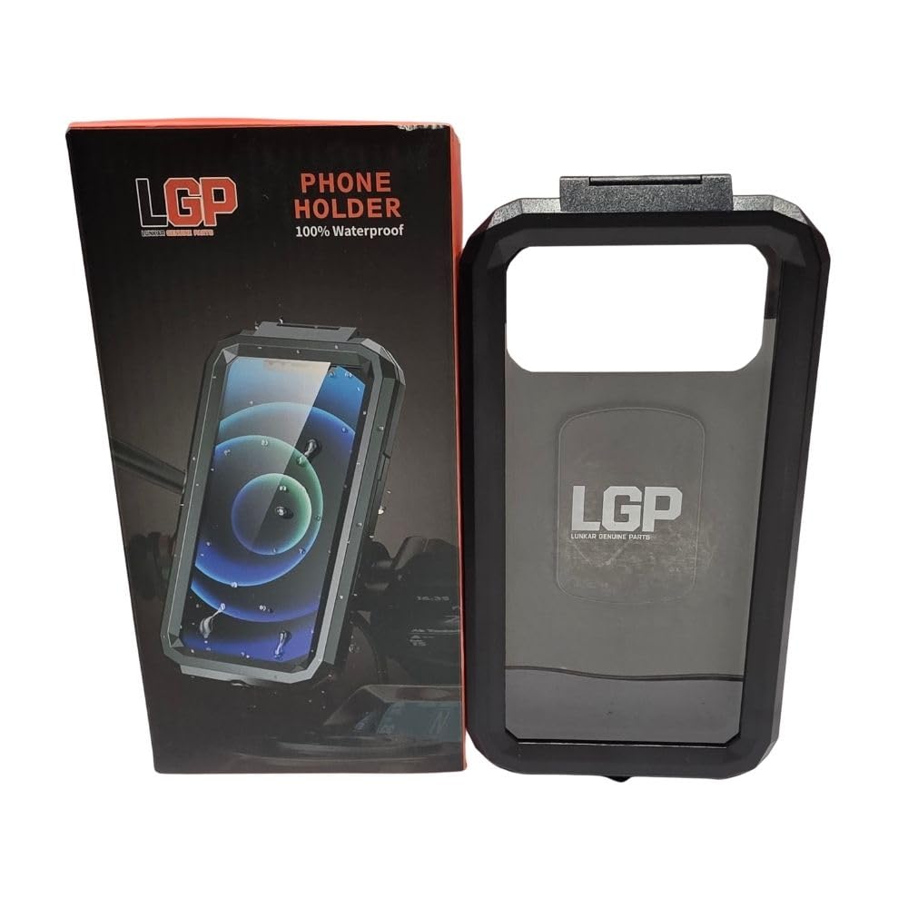LGP Waterproof Bike Mobile Holder Rainproof Phone Mount with 360° Rotation