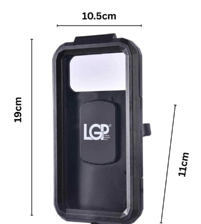 LGP Waterproof Bike Mobile Holder Rainproof Phone Mount with 360° Rotation