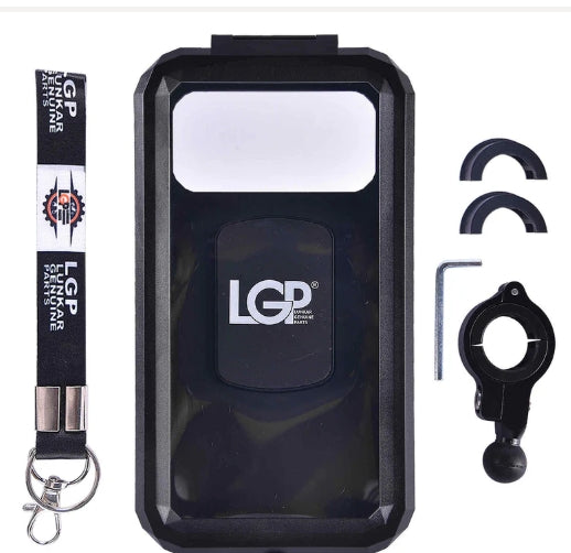 LGP Waterproof Bike Mobile Holder Rainproof Phone Mount with 360° Rotation